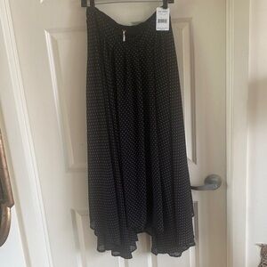 Nwt’s Free People Lovely Lady Polka Dot Maxi Skirt Large